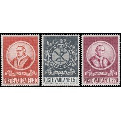 REL/S Vaticano 494/96 1969 Centenario de la fundación del círculo de St.Pedro MNH REL/S Vaticano 494/96 1969 Centenario de la fundación del círculo de St.Pedro MNH