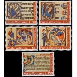 Vaticano 542/46 1972 Año internacional del libro MNH Vaticano 542/46 1972 Año internacional del libro MNH