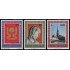Vaticano 552/54 1973 40 Congreso eucarístico internacional Emblema Catedral Virgen MNH