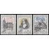 REL/S Vaticano 555/57 1973  Centenario de Sta. Teresa del niño Jesús Casa Retrato Basílica MNH