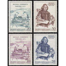 Vaticano 558/61 1973 500 aniv. del nacimiento de Copernico MNH Vaticano 558/61 1973 500 aniv. del nacimiento de Copernico MNH