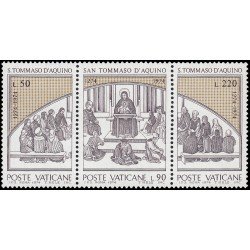 Vaticano 576/78 1974 7º Centenario de la muerte de St.Tomás de Aquino MNH Vaticano 576/78 1974 7º Centenario de la muerte de St.Tomás de Aquino MNH