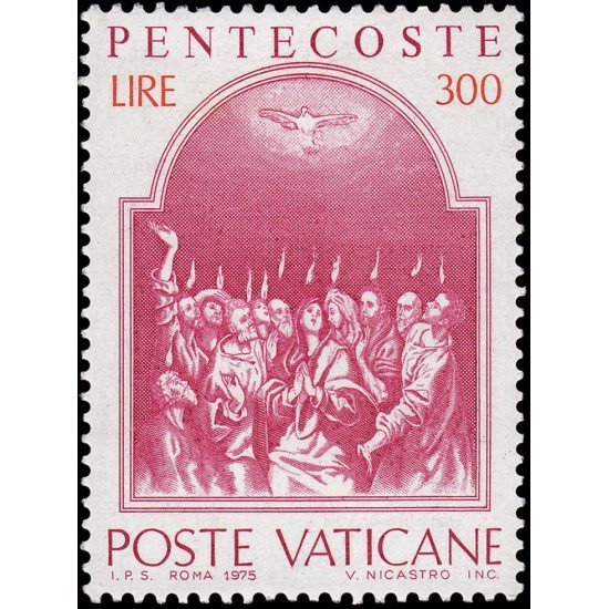 Vaticano 593 1975 Pentecostes Cuadro del Greco Museo del Prado MNH
