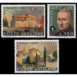 Vaticano 606/08 1975 Bicentenario de la muerte de St. Pablo de la Cruz MNH Vaticano 606/08 1975 Bicentenario de la muerte de St. Pablo de la Cruz MNH