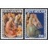 Vaticano 609/10 1975 Año internacional de la mujer Cuadros de Beato Angelico MNH