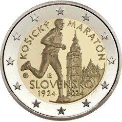 Eslovaquia 2024 2 € euros conmemorativos Maratón de Košice Eslovaquia 2024 2 € euros conmemorativos Maratón de Košice