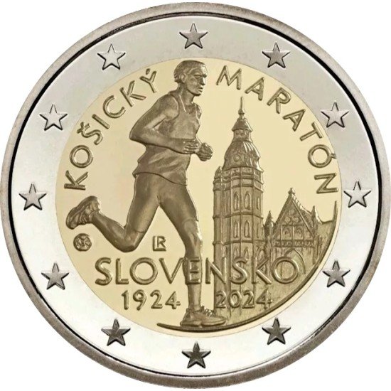 Eslovaquia 2024 2 € euros conmemorativos Maratón de Košice Eslovaquia 2024 2 € euros conmemorativos Maratón de Košice