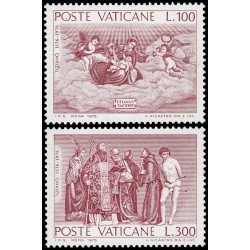 Vaticano 611/12 1976 4º Centenario de la muerte del pintor Titien MNH Vaticano 611/12 1976 4º Centenario de la muerte del pintor Titien MNH