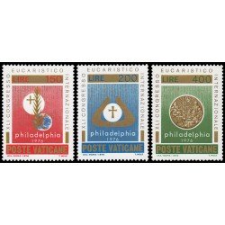 Vaticano 613/15 1976 41º Congreso eucarístico internacional Filadelfia Emblema Medalla MNH Vaticano 613/15 1976 41º Congreso eucarístico internacional Filadelfia Emblema Medalla MNH