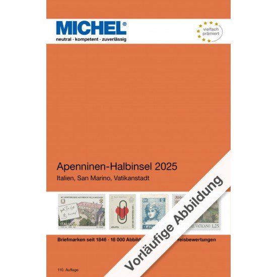 MICHEL Catálogo de la Península de los Apeninos 2025 (E5) MICHEL Catálogo de la Península de los Apeninos 2025 (E5)