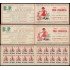 Catalunya Catalonia 1935 Pro-Infancia 2 Carnets con 20 sellos de 5 céntimos Numeración correlativa