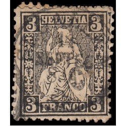 Suiza Switzerland 34 1862 Helvetia sentada Usado Suiza Switzerland 34 1862 Helvetia sentada Usado