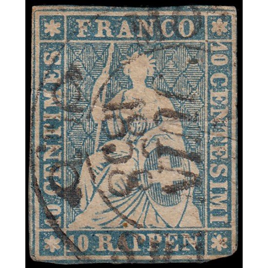 Suiza Switzerland 27 854-62 Helvetia sentada Usado Suiza Switzerland 27 854-62 Helvetia sentada Usado