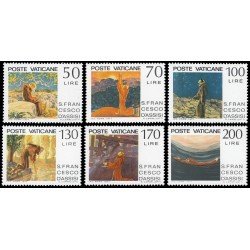 Vaticano 628/33 1977 750 aniv. de la muerte de San Francisco de Assís MNH Vaticano 628/33 1977 750 aniv. de la muerte de San Francisco de Assís MNH