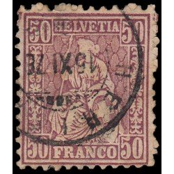Suiza Switzerland 48 1867-78 Helvetia sentada Usado Suiza Switzerland 48 1867-78 Helvetia sentada Usado