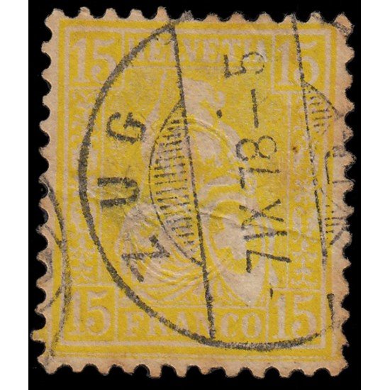 Suiza Switzerland 44 1967/78 Helvetia sentada Usados Suiza Switzerland 44 1967/78 Helvetia sentada Usados