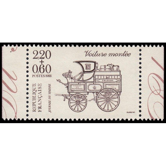 France Francia 2526 1988 Día del sello Sello de carnet MNH France Francia 2526 1988 Día del sello Sello de carnet MNH