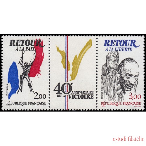 France Francia T2369A 1985 40 aniv. de la Victoria MNH