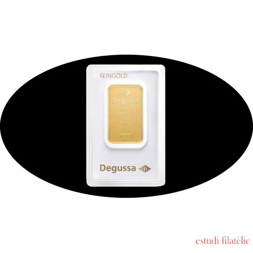 Lingote Ingot 1 Onza oro puro Gold  999,9 Degussa