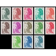 France Francia 2178/90 1982 Libertad Delacroix MNH France Francia 2178/90 1982 Libertad Delacroix MNH