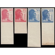 España Spain Variedad 751/54s 1938 Alegoría de la República sin dentar MNH