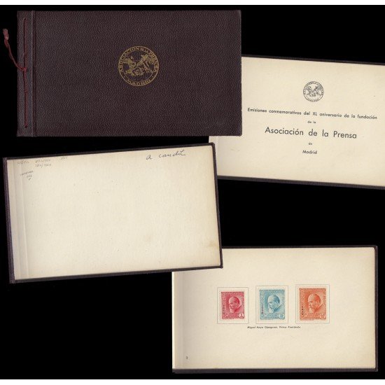España Spain Carnet 695 1936 Carnet de la Asociación de la prensa España Spain Carnet 695 1936 Carnet de la Asociación de la prensa