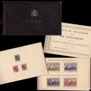 España Spain C-604 Carnet C.U.P.P. III Congreso de la Unión Postal Panamericana
