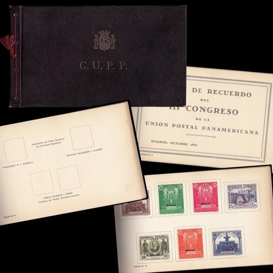 España Spain C-604 Carnet C.U.P.P. III Congreso de la Unión Postal Panamericana España Spain C-604 Carnet C.U.P.P. III Congreso de la Unión Postal Panamericana