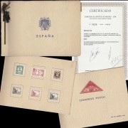 España Spain 1946 Carnet V Congreso de U.P.A.E. en Río de Janeiro Completo