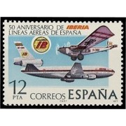 España Spain 2448 1977 L Aniv de la fundación de la compañía aérea Iberia MNH