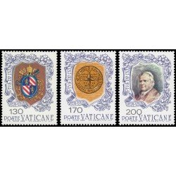 Vaticano 653/55 1978 Centenario de la muerte del Papa Pio IX MNH Vaticano 653/55 1978 Centenario de la muerte del Papa Pio IX MNH