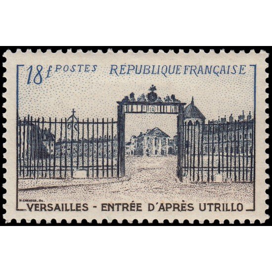 France Francia 988 1954 Verja de entrada del castillo de Versailles MH France Francia 988 1954 Verja de entrada del castillo de Versailles MH