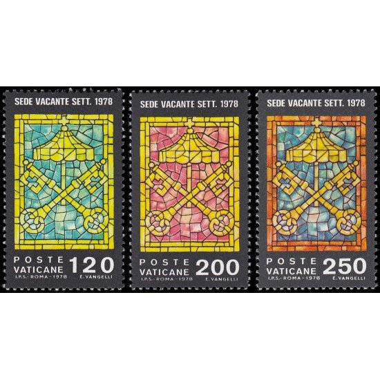 Vaticano 659/61 1978 Sede vacante MNH