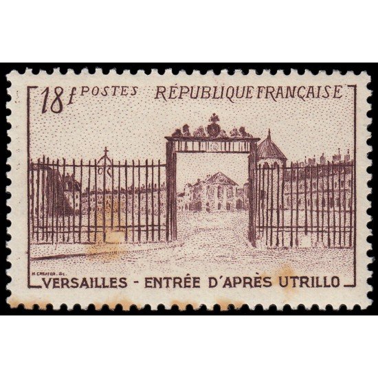 France Francia 939 1952 Reja de entrada del Castillo de Versalles MH France Francia 939 1952 Reja de entrada del Castillo de Versalles MH