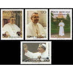 Vaticano 662/65 1978 Conmemoración del pontificado de Juan Pablo I MNH Vaticano 662/65 1978 Conmemoración del pontificado de Juan Pablo I MNH