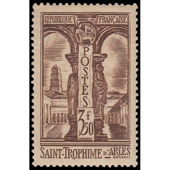 France Francia 302 1935 Lugares y monumentos Saint Trophime MNH France Francia 302 1935 Lugares y monumentos Saint Trophime MNH