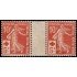 France Francia 147B Cruz Roja Red Cross Semeuse 1914 MNH
