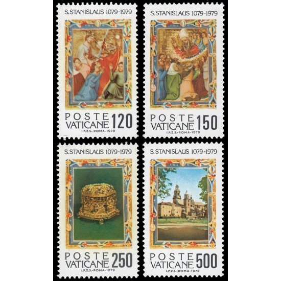 Vaticano 669/72 1979 9 Centenario del martirio de St. Estanislao MNH