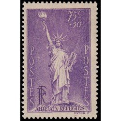France Francia 309 1936 Pro refugiados políticos Estatua de la Libertad MH France Francia 309 1936 Pro refugiados políticos Estatua de la Libertad MH