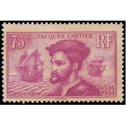 France Francia 296 1934 Jacques Cartier MH France Francia 296 1934 Jacques Cartier MH