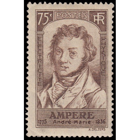 France Francia 310 1936 Centenario de la muerte de André M. Ampère MH France Francia 310 1936 Centenario de la muerte de André M. Ampère MH
