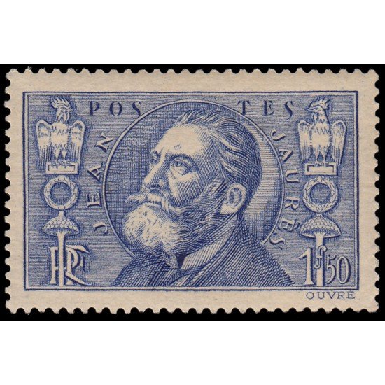 France Francia 318 1936 22 aniv. de la muerte de Jean Jaurès MNH France Francia 318 1936 22 aniv. de la muerte de Jean Jaurès MNH