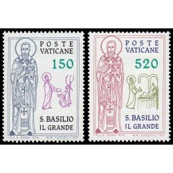 Vaticano 673/74 1979 16 Centenario de la muerte de St. Basilio el Grande MNH Vaticano 673/74 1979 16 Centenario de la muerte de St. Basilio el Grande MNH