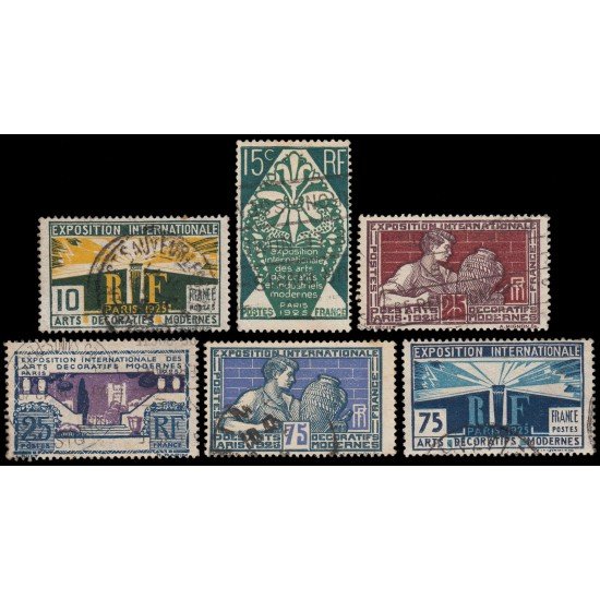 France Francia 210/15 1924-1925 Artes Decorativas Usados France Francia 210/15 1924-1925 Artes Decorativas Usados