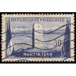 France Francia 922 1952 12 aniv. de la batalla de Narvik (Norvège) Usados France Francia 922 1952 12 aniv. de la batalla de Narvik (Norvège) Usados
