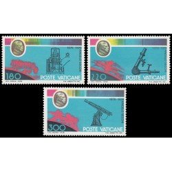 Vaticano 675/77 1979 Centenario de la muerte del astrónomo P. A. Secchi aparatos de astronomía MNH Vaticano 675/77 1979 Centenario de la muerte del astrónomo P. A. Secchi aparatos de astronomía MNH