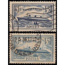 France Francia 299/00 1935-36 Transatlántico Normandía Usados France Francia 299/00 1935-36 Transatlántico Normandía Usados