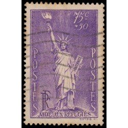 France Francia 309 1936 Pro refugiados políticos Estatua de la Libertad Usado France Francia 309 1936 Pro refugiados políticos Estatua de la Libertad Usado