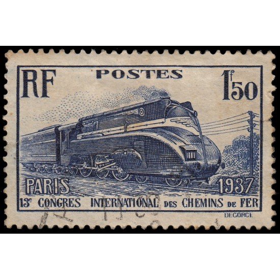 France Francia 340 1937 13 Congreso Internacional ferroviario Paris Usado France Francia 340 1937 13 Congreso Internacional ferroviario Paris Usado