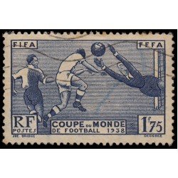 France Francia 396 1938 Copa Mundial de fútbol Paris Usado France Francia 396 1938 Copa Mundial de fútbol Paris Usado
